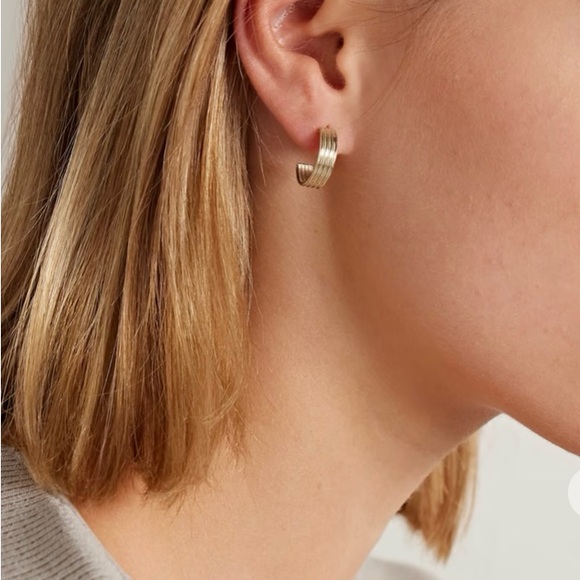 Perfect Size Yellow Gold Hoops - Picture 3 of 16